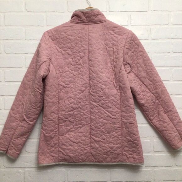 Woolrich Quilted Cardigan Pink Fall Jacket Small Outdoor Trekking - Picture 3 of 16